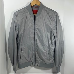 Zara Man Polyester Jacket in gray Size Medium